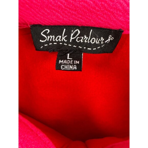 Smak Parlour Dress‎ Womens L Heart Rainbow Smocked Waist Lolita Babydoll Puff - Picture 3 of 7